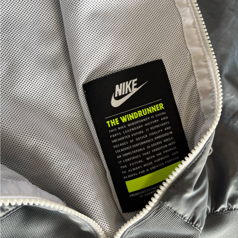 Nike Silver And Gray Windrunner Jacket - image 3